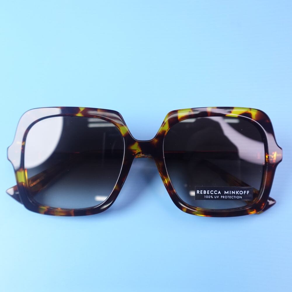 Rebecca Minkoff Willow Sunglasses Tortoiseshell Frame with Gold Arms
